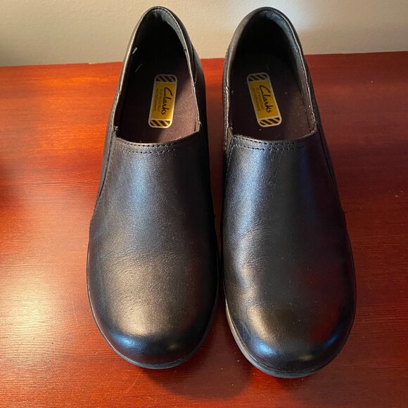 Clarks Women's Grasp Chime Leather Loafer Slip Resistant - Size 7 - Picture 2 of 8